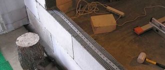 Reinforcement and ligation of aerated concrete partitions