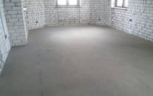 бетонный пол в частном доме своими руками