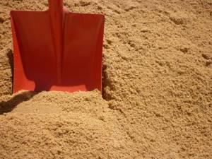 Чистый речной песок станет идеальным выбором
