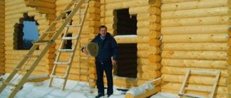 деревянный дом из оцилиндрованного бревна