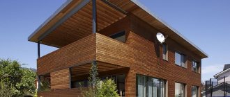 Фасад здания из дерева