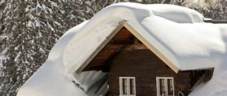 How to remove snow from the roof of a private house