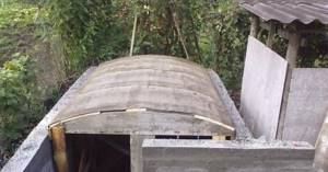 крыша для бетонного погреба