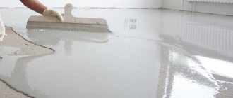 self-leveling floor Bergauf