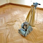 Parquet sanding machine