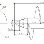 Схема лопасти винтовой сваи