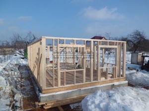строительство каркасного дома зимой