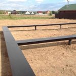 Pile foundation for a house