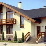 option for finishing the facade of an aerated concrete house