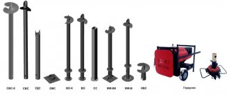 Types of supports depending on the application