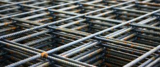 Tying reinforcement for the foundation by welding